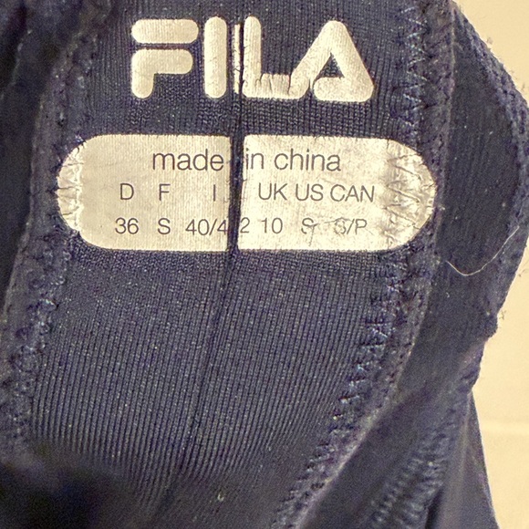 FILA women’s Navy Zip up Jacket Sz Sm - Picture 6 of 7